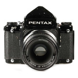Câmera Analógica Pentax 6x7 Mlu Com Lente 135mm F4
