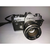 Câmera Canon Ft Com Lente Fl 55mm 1:1.2 Analógica