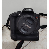 Câmera Canon T6i 14mil Clique + Lente 18/55mm + Grip + Bolsa