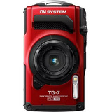 Camera Compacta A Prova Dagua Olympus 4k 12mp Tg-7 -vermelho