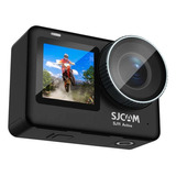 Câmera De Ação Sjcam Sj11 Active 4k Com Tela Dupla Preto