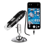 Câmera De Microscópio Digital 1600x 3 Em 1 Usb Tipo-c