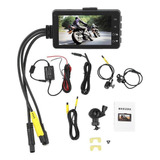 Câmera De Motocicleta De Tela Dupla Lcd 1080p De 3 Polegadas