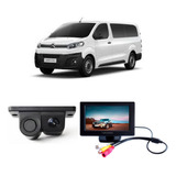 Câmera De Ré Com Sensor Estacionamento + Tela Lcd Van Jumpy