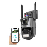Câmera De Segurança Externa Wi-fi C/ Sirene Policial Alarme