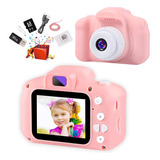 Câmera Digital Infantil Recarregável Com Cartão De Memória D