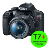 Câmera Dslr Canon Eos Rebel T7+ Plus Com Lente 18-55mm Is Ii