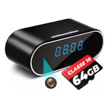 Camera Escondia Relógio Espião Visão Noturna+ Memória 64gb