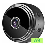 Câmera Escondida Hd Wifi Espiã Visão Noturna Discreta A9 Cor Preto