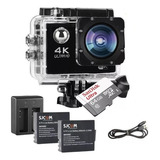 Câmera Esportiva Mergulho 4k+ Sd 64g+