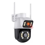 Câmera Externa Segurança Wifi Dupla Lentes Dual Noturna 360