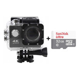 Câmera Filmadora Sport 4k Ultra Hd Wi-fi Capacete Mergulh