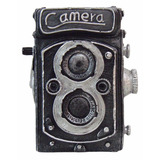 Câmera Fotográfica Cofre Retrô Antiga Vintage Resina