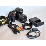 Câmera Fotográfica Dslr Nikon D5300, + Monopé E Bolsa.