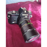Câmera Fotográfica Nikon Com Flash Analógica Antiga Me