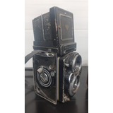 Câmera Fotográfica Rolleiflex Antiga Com Case