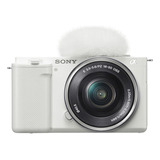 Câmera Fotográfica Sony Zv-e10 E Lente Pz 16-50mm Branca