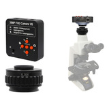 Câmera Hdmi Usb Sd Microscópio Trinocular 38mp + Adaptador
