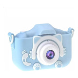 Câmera Infantil Mini Efeitos Fotos Voz Recarregável Com Capa
