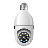 Camera Ip Inteligente Lampada Panoramica Wifi Espiã Rotativa