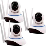 Câmera Ip Robô 3 Antenas Babá Eletrônica Wifi Sistema