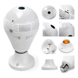 Câmera Lâmpada Espiã Ip Led Wifi Hd Panorâmica 360º Celular