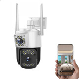 Câmera Lentes Dupla Prova D'água Ip App Yoosee Celular Wifi