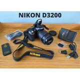 Câmera Nikon D3200 Profissional + Lente 18-15mm + Bolsa