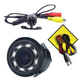 Câmera Ré Automotiva 8 Leds Hd Infravermelho Visão Noturna