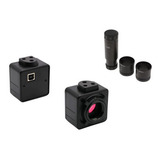 Camera Usb E Adaptador P/ Microscópio Biologico E Binocular