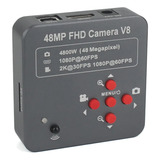 Câmera V8 Hdmi 2k 48mp P/ Microscópio Trinocular/binocular