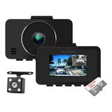 Câmera Veicular Carro Black Box Gp4 Dual 2 Câmeras + 64gb