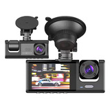 Câmera Veicular Hd 1080p 3 Lentes Vison Filmadora Carro Q