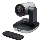 Camera Web Logitech Ptz Pro Full Hd 30fps Cinza/preto Webcam