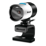 Câmera Web Microsoft Lifecam 5wh-00002 Hd 30fps Cinza/preto