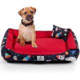 Caminha Cama Pet Dog Cachorro Gato Tamanh   M  2 Pçs Lavável