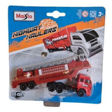 Caminhão Bombeiro Escada Magirus Maisto Highway Haulers