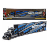 Caminhão Carreta Baú - Custom Haulers - 1/64 35cm - Maisto