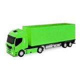 Caminhão Carreta Baú Grande Brinquedo Miniatura Iveco -usual