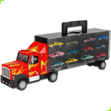Caminhão Carreta Cegonha C/12 Carrinhos De Metal - 730-4
