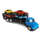 Caminhão Cegonha Com Carrinhos Brinquedo Criança