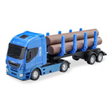 Caminhão Com Toras De Madeira Iveco Hiway Usual Réplica
