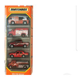 Caminhão De Balança Mattel Flame Tamer, Ambulância, Ram 1500, Interceptador Policial, Tanque De Bombeiros M2 106 1:64 Vermelho