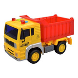 Caminhão De Brinquedo Infantil Com Caçamba Som Luzes Cor Amarelo Personagem Caminhão Caçamba
