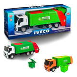 Caminhão De Lixo Coletor Iveco Com Lixeira Crianças Sortido