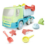 Caminhão Infantil Baby Truck Praia Areia C/ 8 Aces. - Roma Cor Verde/azul