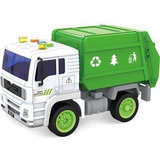 Caminhão Lixo Caçamba Reciclagem Brinquedo Fricção