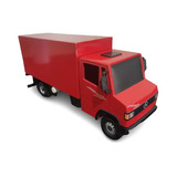 Caminhão Mercedes 710 Baú Gigante Em Madeira Mdf Miniatura