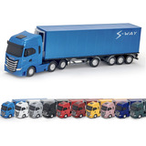 Caminhão Miniatura Iveco Carreta Baú Refrigerado S-way 