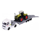 Caminhão Prancha Man Tga Xxl C/ Trator - Majorette - 1/87